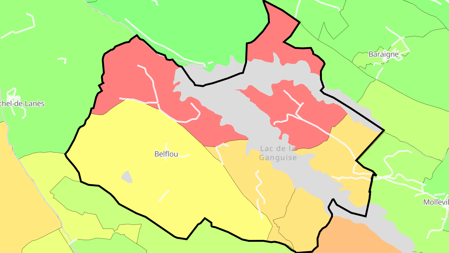 Carte des prix de l'immobilier Belflou