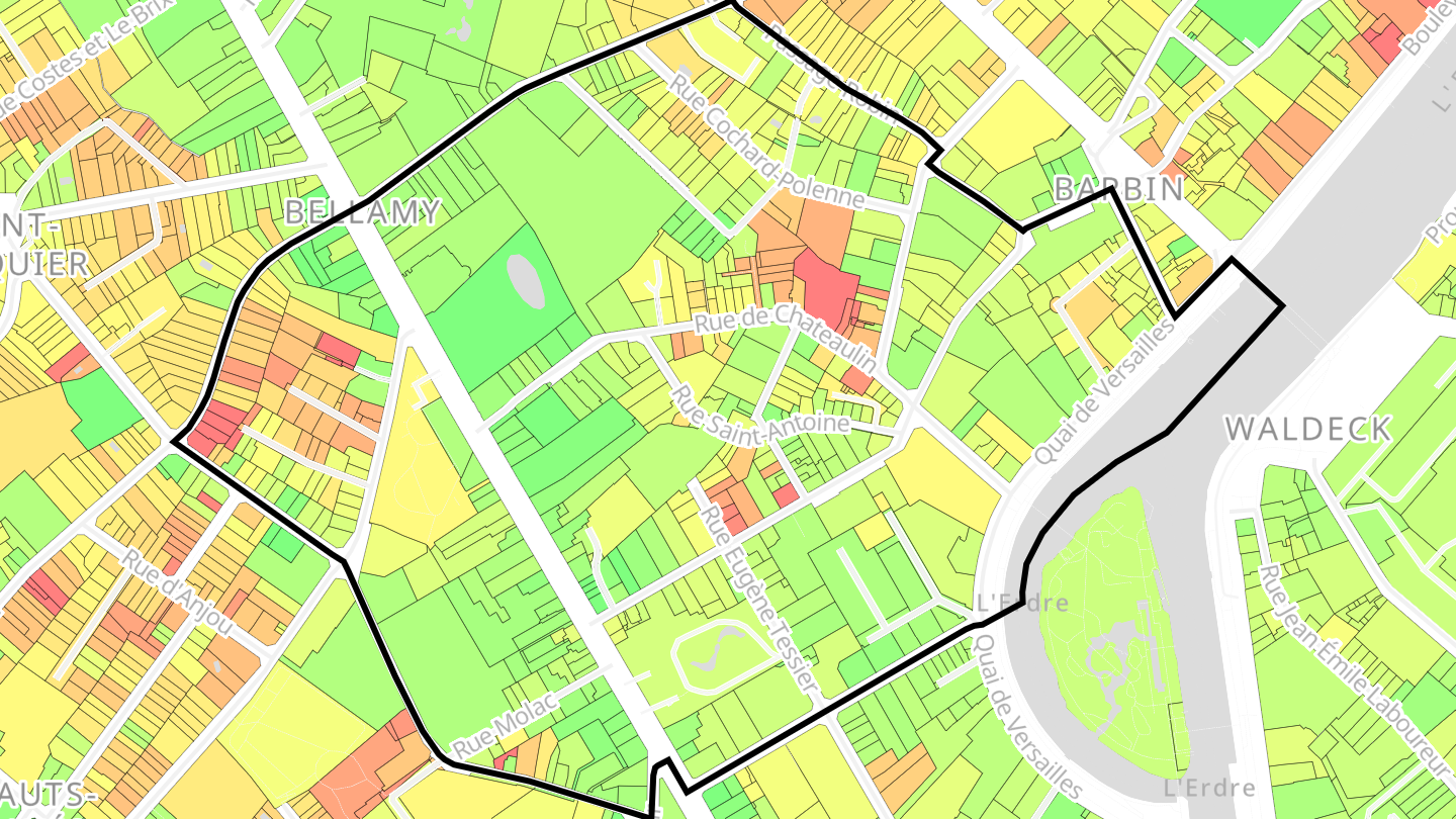 Carte des prix de l'immobilier Bellamy - Barbin