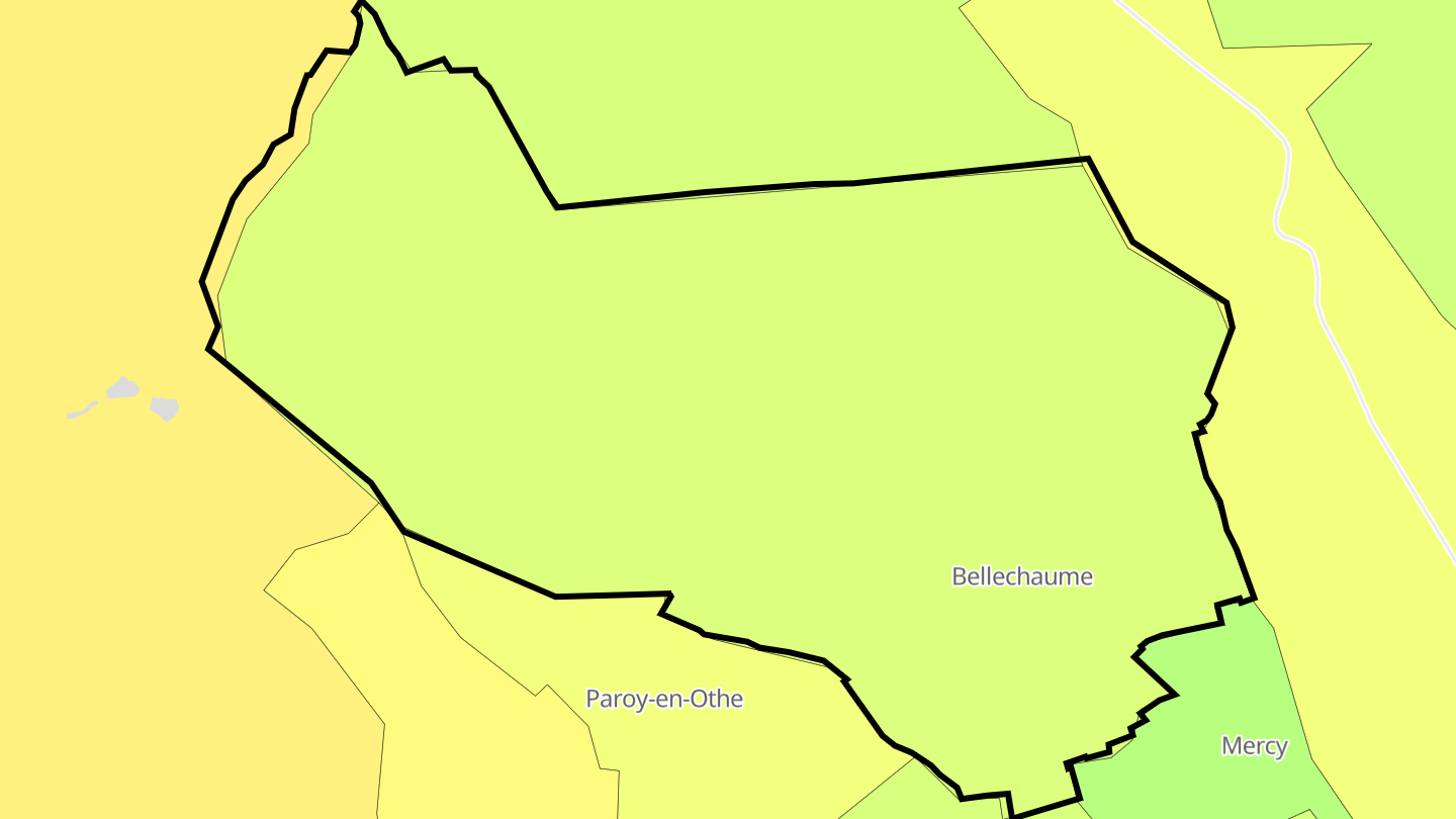 Carte des prix de l'immobilier Bellechaume