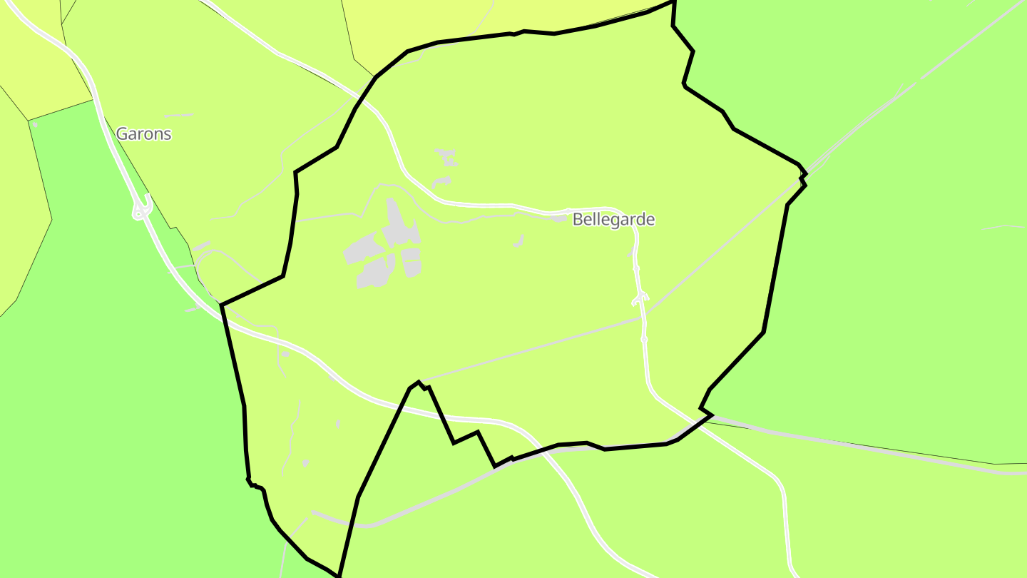 Carte des prix de l'immobilier Bellegarde