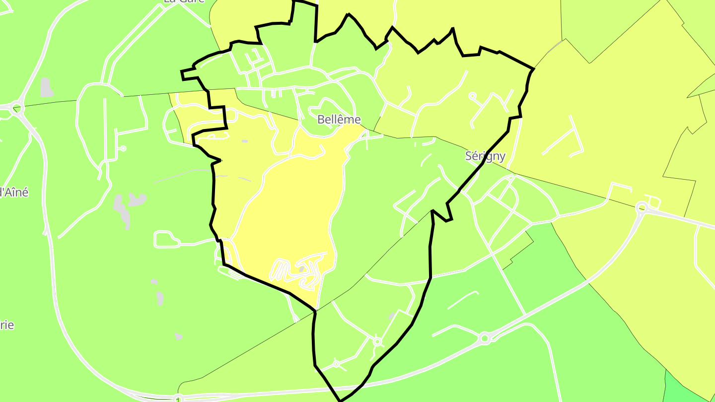 Carte des prix de l'immobilier Bellême