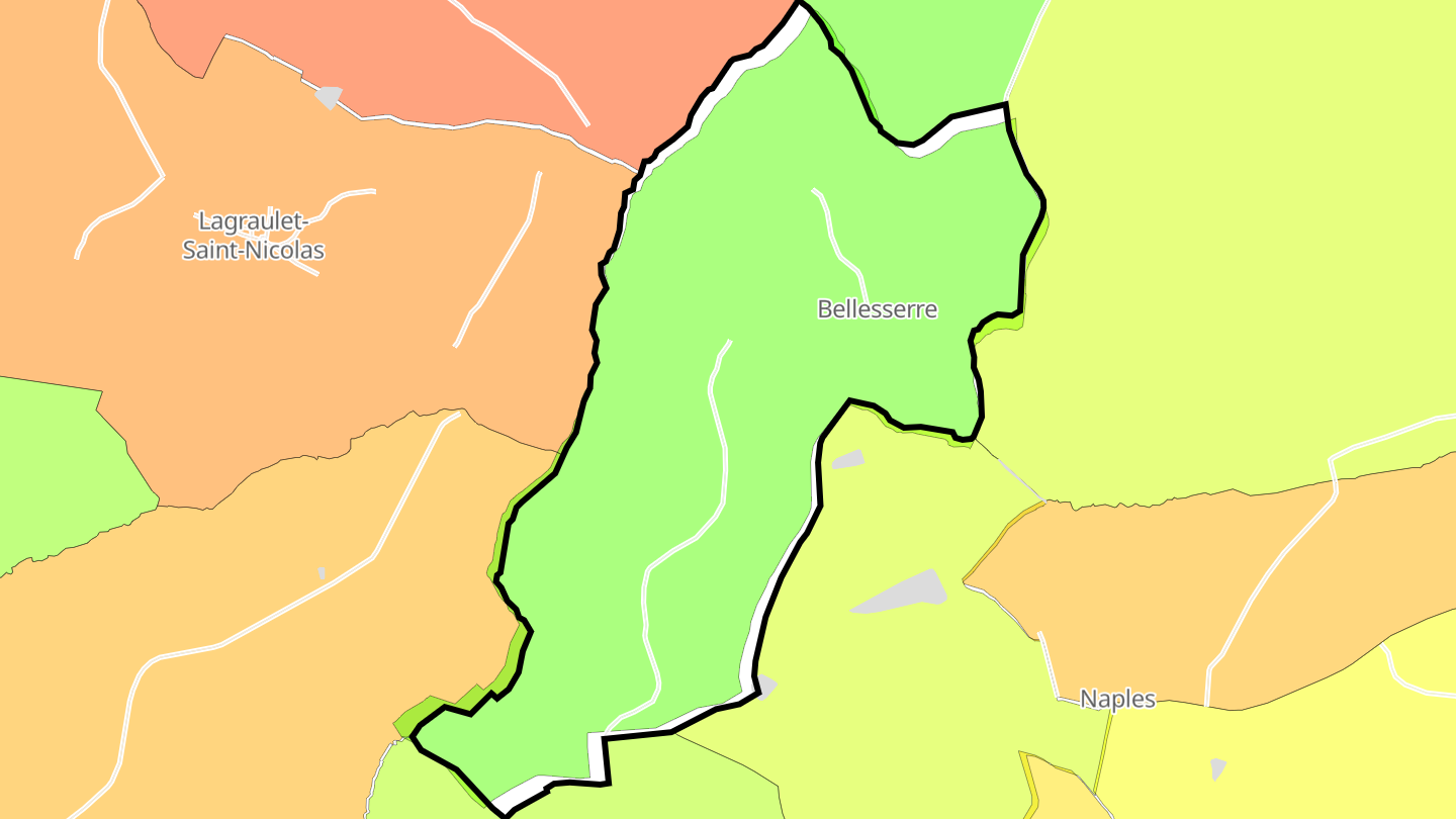 Carte des prix de l'immobilier Bellesserre