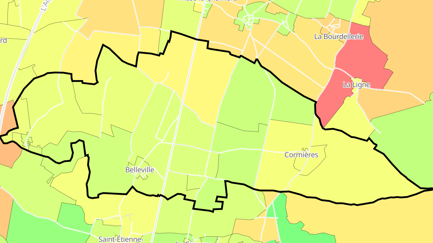 Carte des prix de l'immobilier Belleville