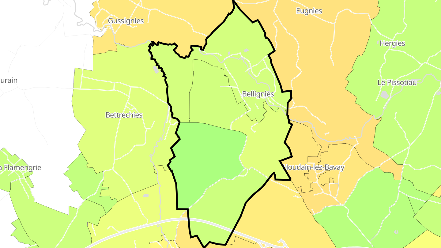 Carte des prix de l'immobilier Bellignies
