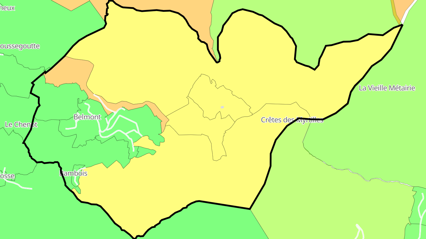 Carte des prix de l'immobilier Belmont