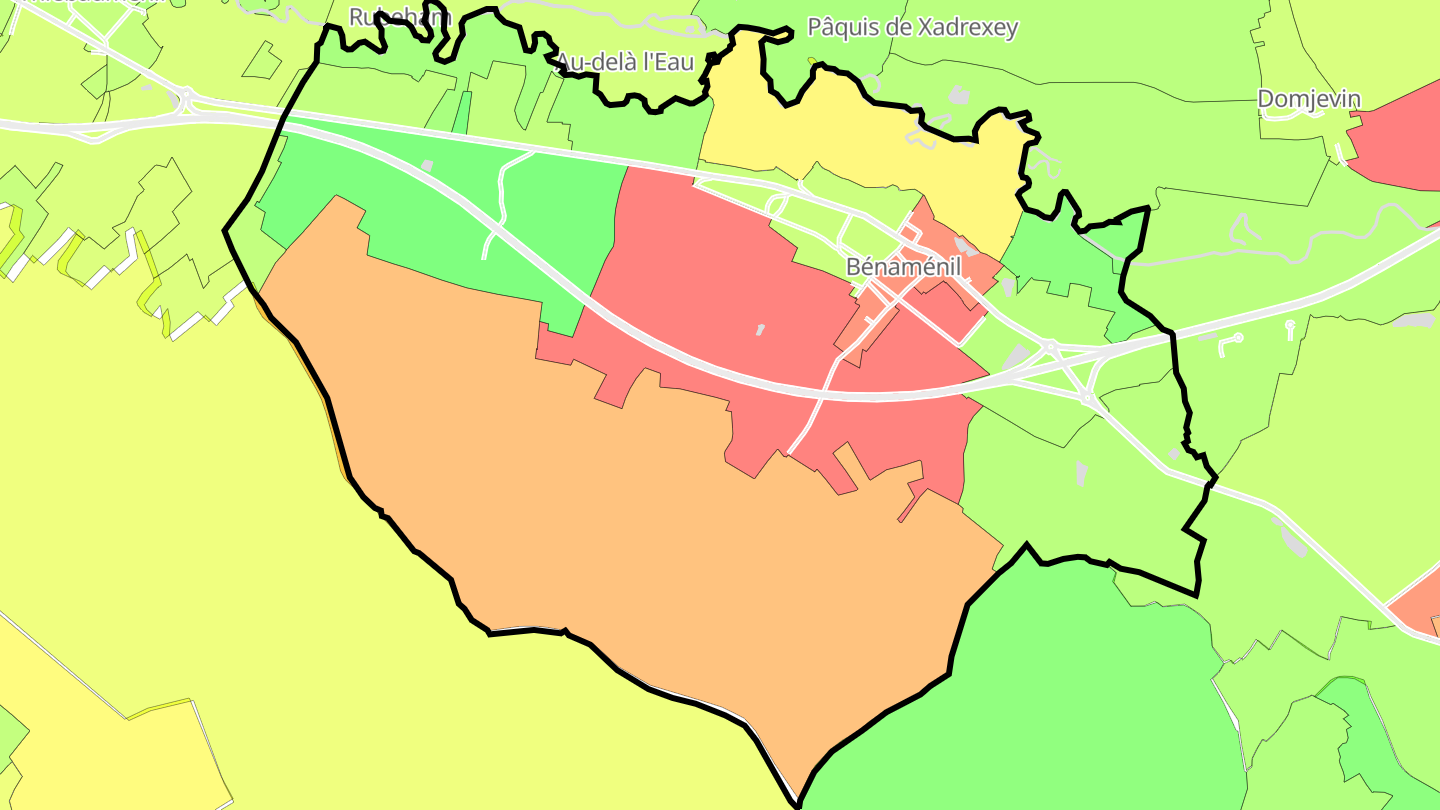 Carte des prix de l'immobilier Bénaménil