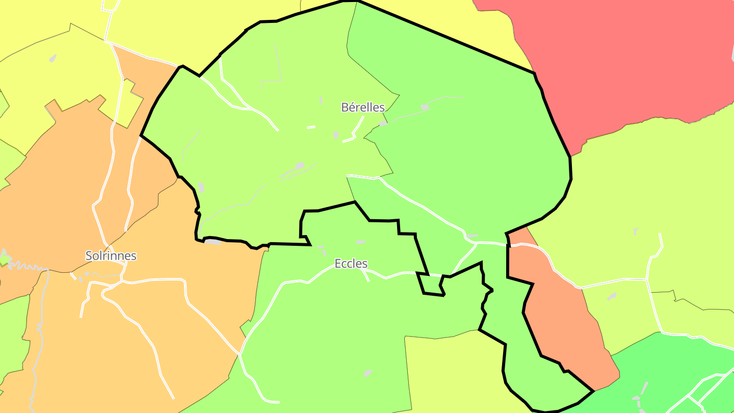 Carte des prix de l'immobilier Bérelles