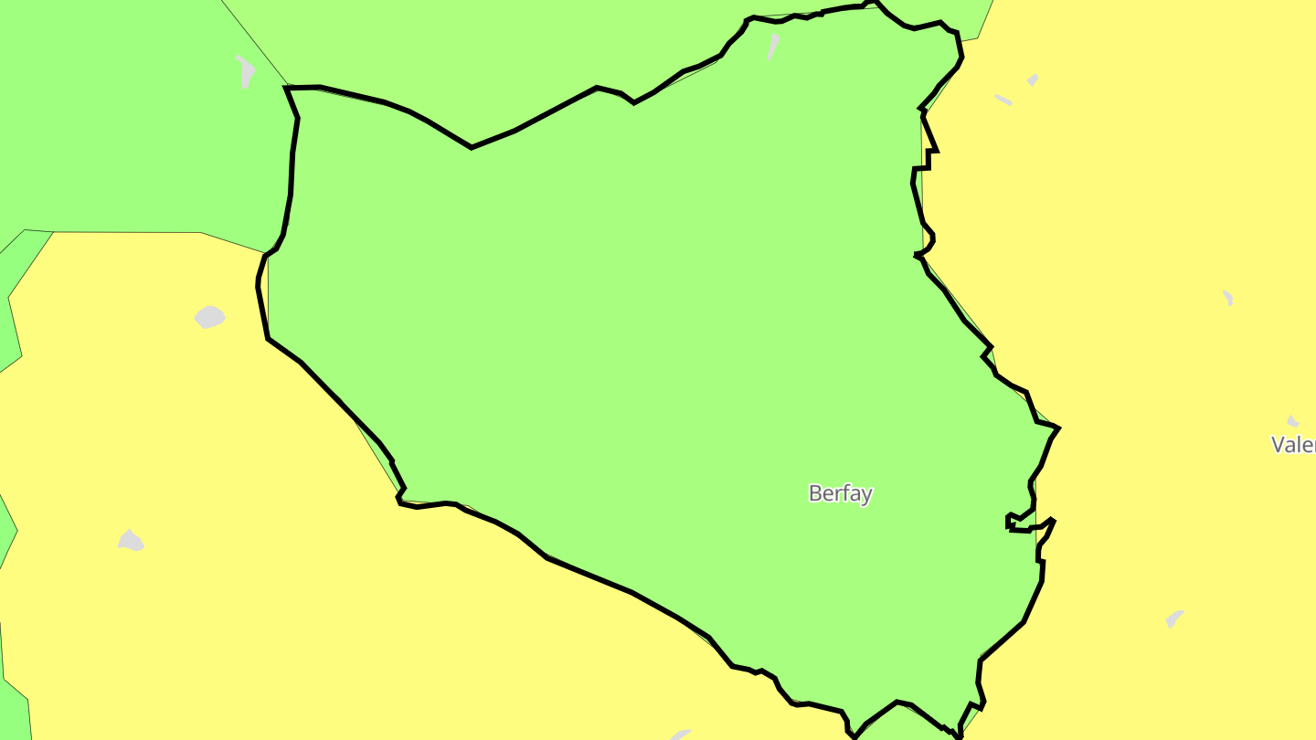 Carte des prix de l'immobilier Berfay