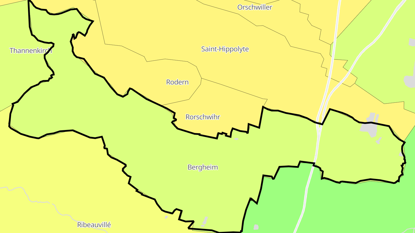 Carte des prix de l'immobilier Bergheim