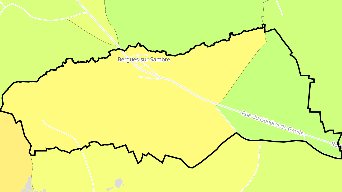 Carte des prix de l'immobilier Bergues-sur-Sambre