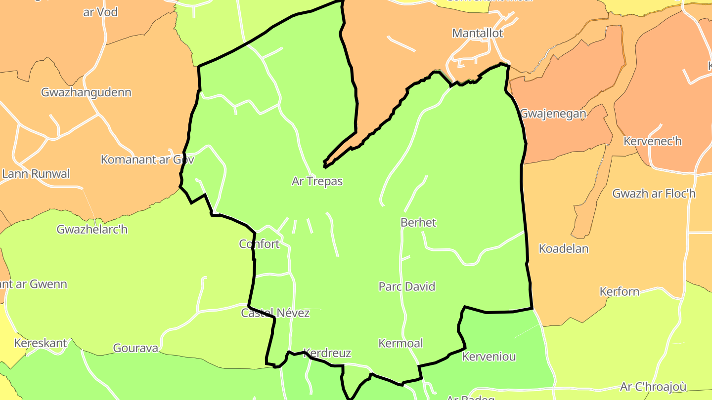 Carte des prix de l'immobilier Berhet