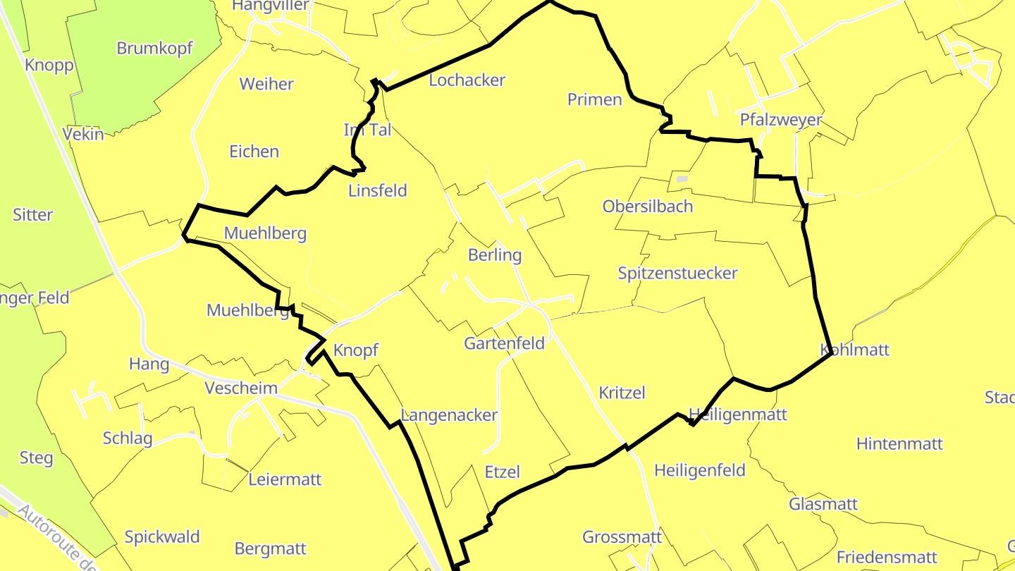 Carte des prix de l'immobilier Berling