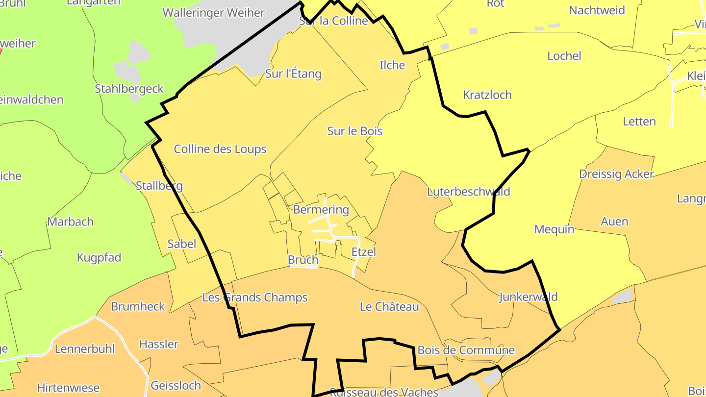 Carte des prix de l'immobilier Bermering