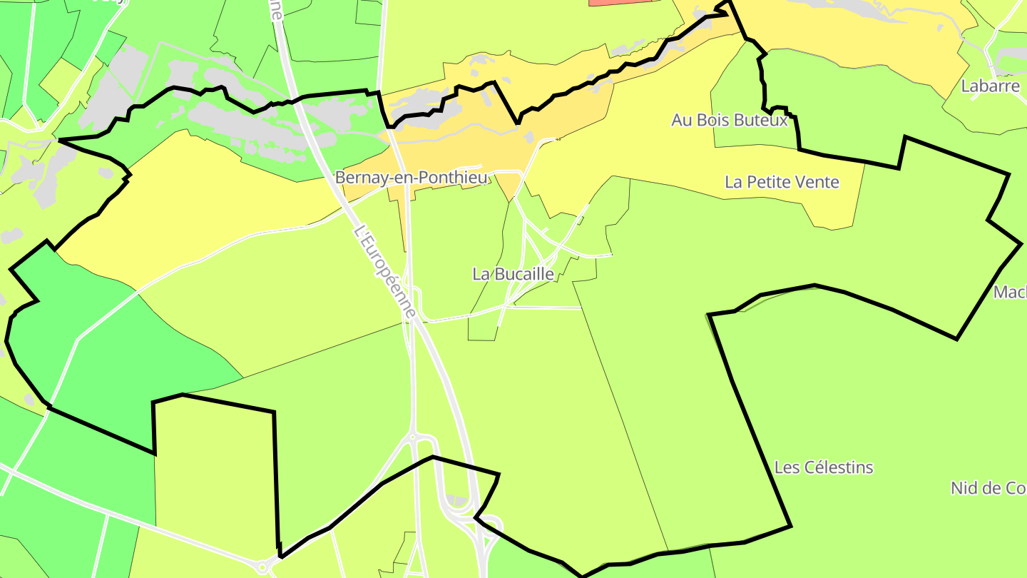 Carte des prix de l'immobilier Bernay-en-Ponthieu