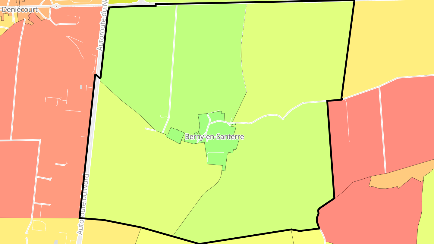 Carte des prix de l'immobilier Berny-en-Santerre