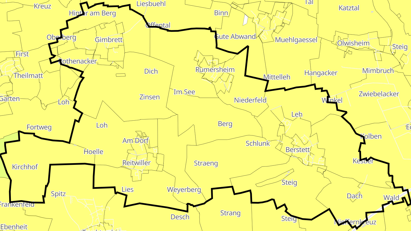 Carte des prix de l'immobilier Berstett