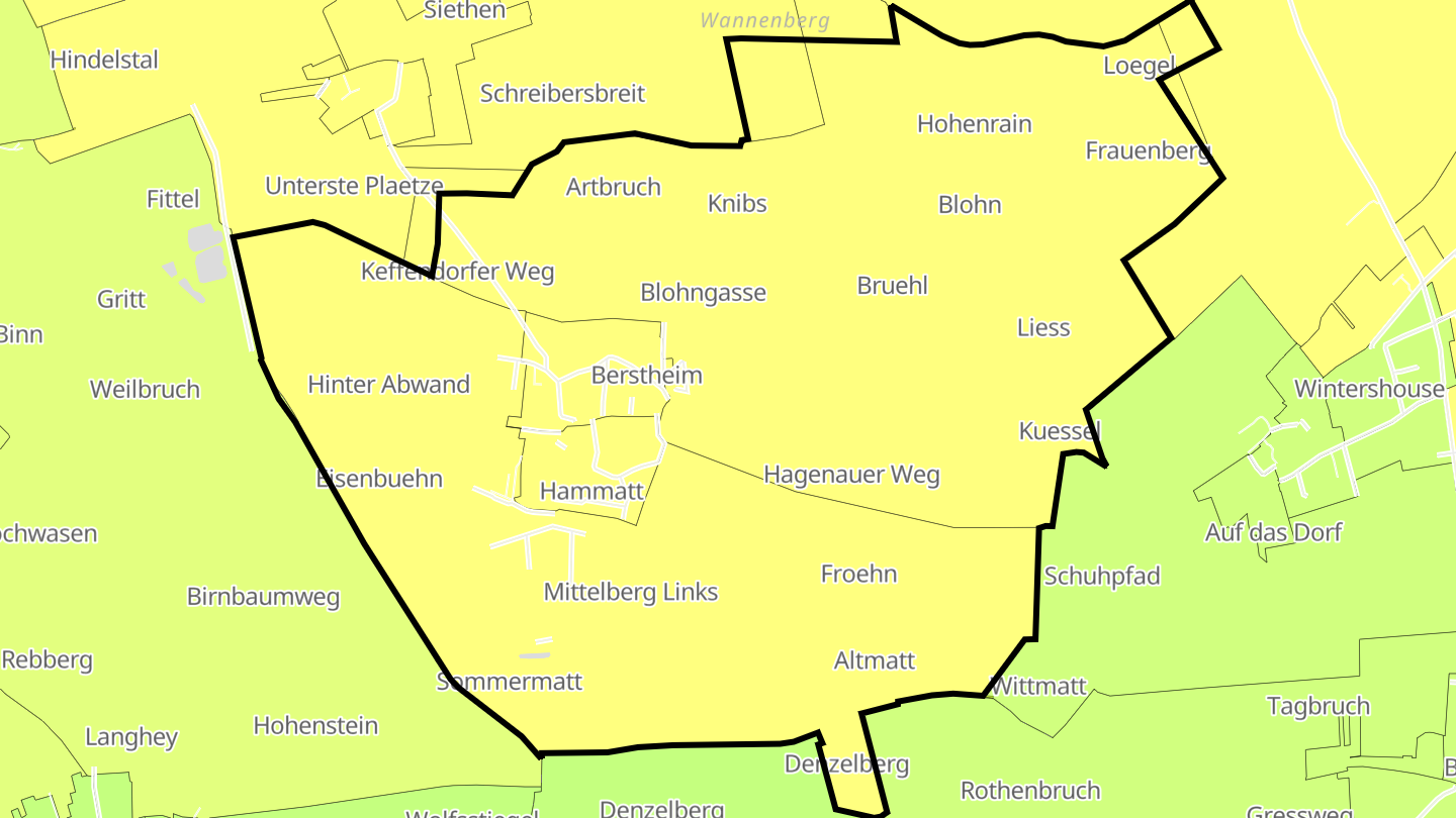 Carte des prix de l'immobilier Berstheim