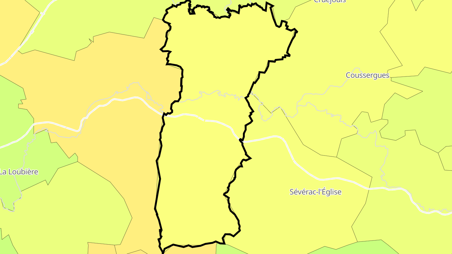 Carte des prix de l'immobilier Bertholène