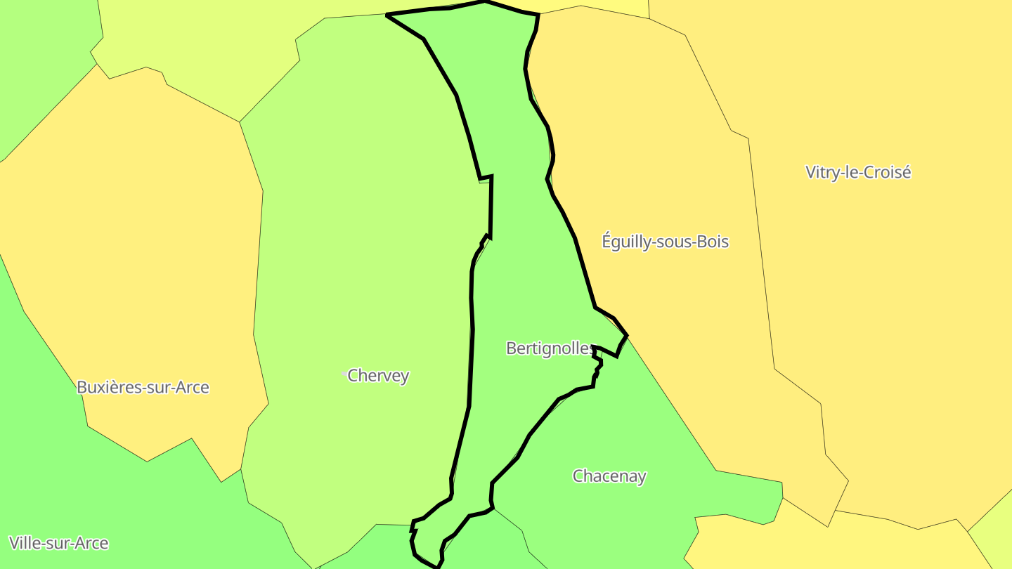 Carte des prix de l'immobilier Bertignolles