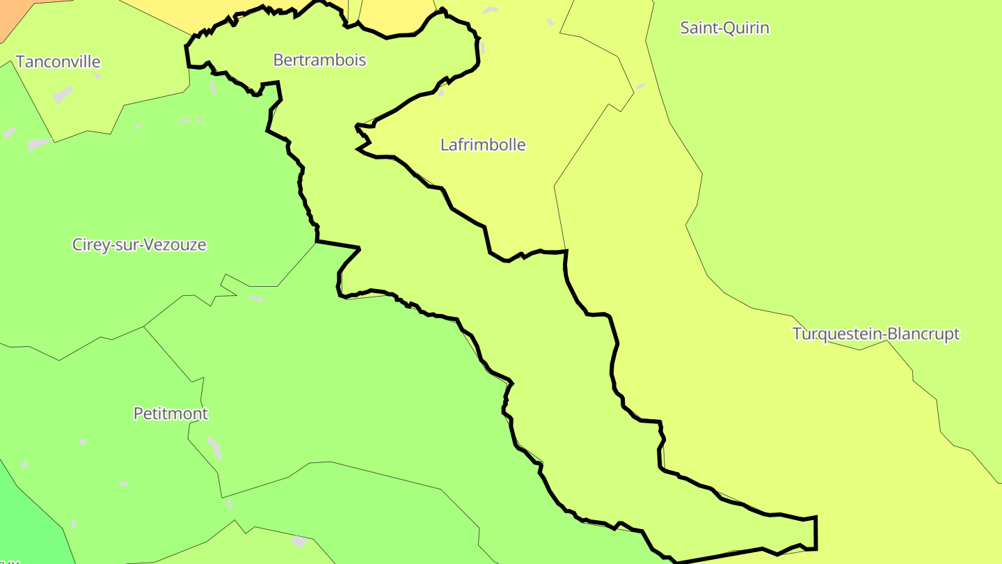 Carte des prix de l'immobilier Bertrambois