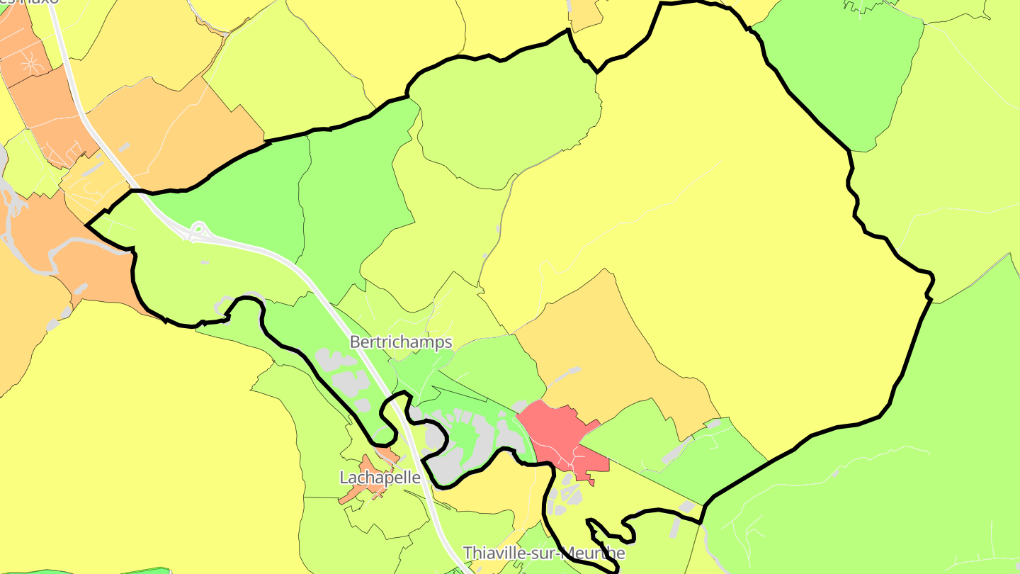 Carte des prix de l'immobilier Bertrichamps