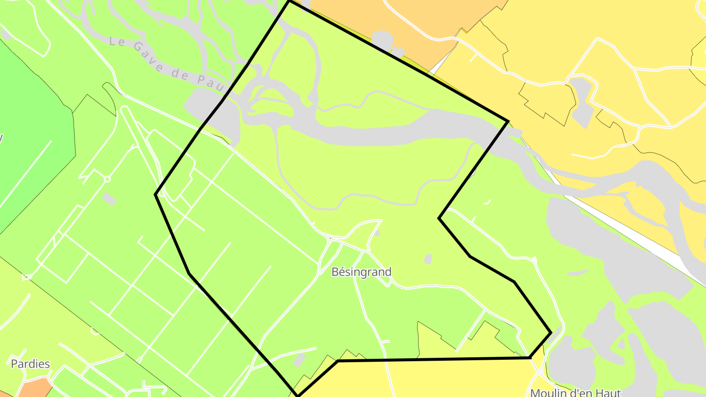Carte des prix de l'immobilier Bésingrand