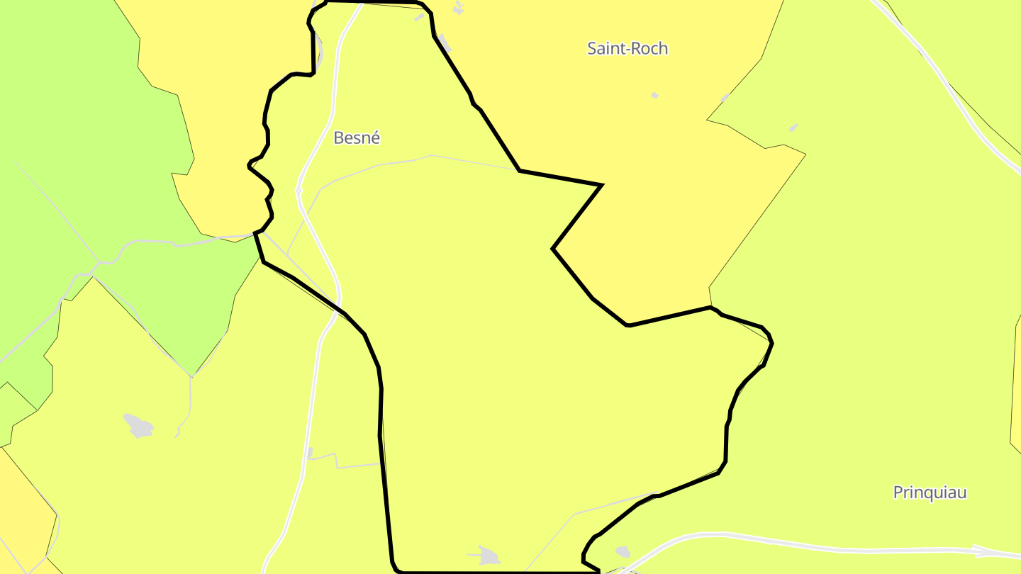 Carte des prix de l'immobilier Besné