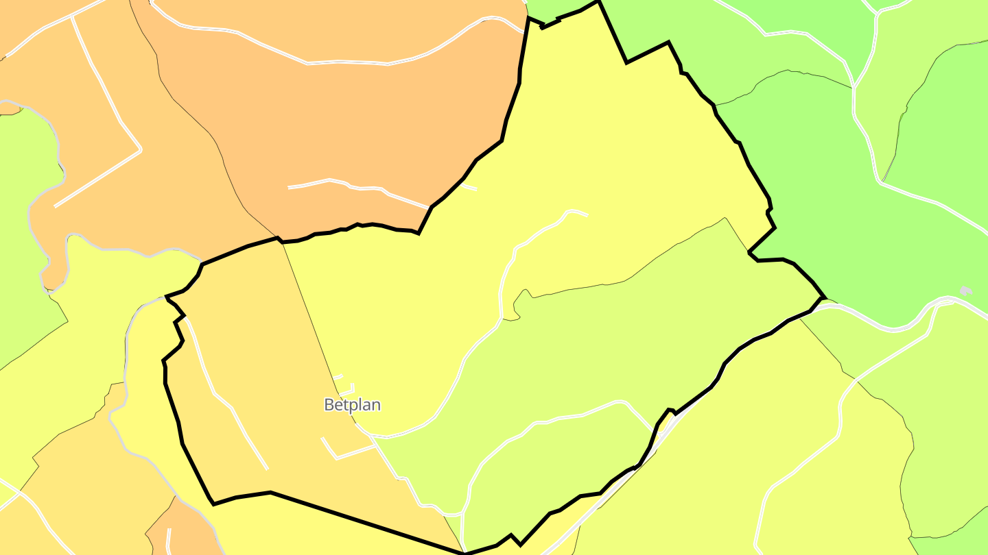 Carte des prix de l'immobilier Betplan