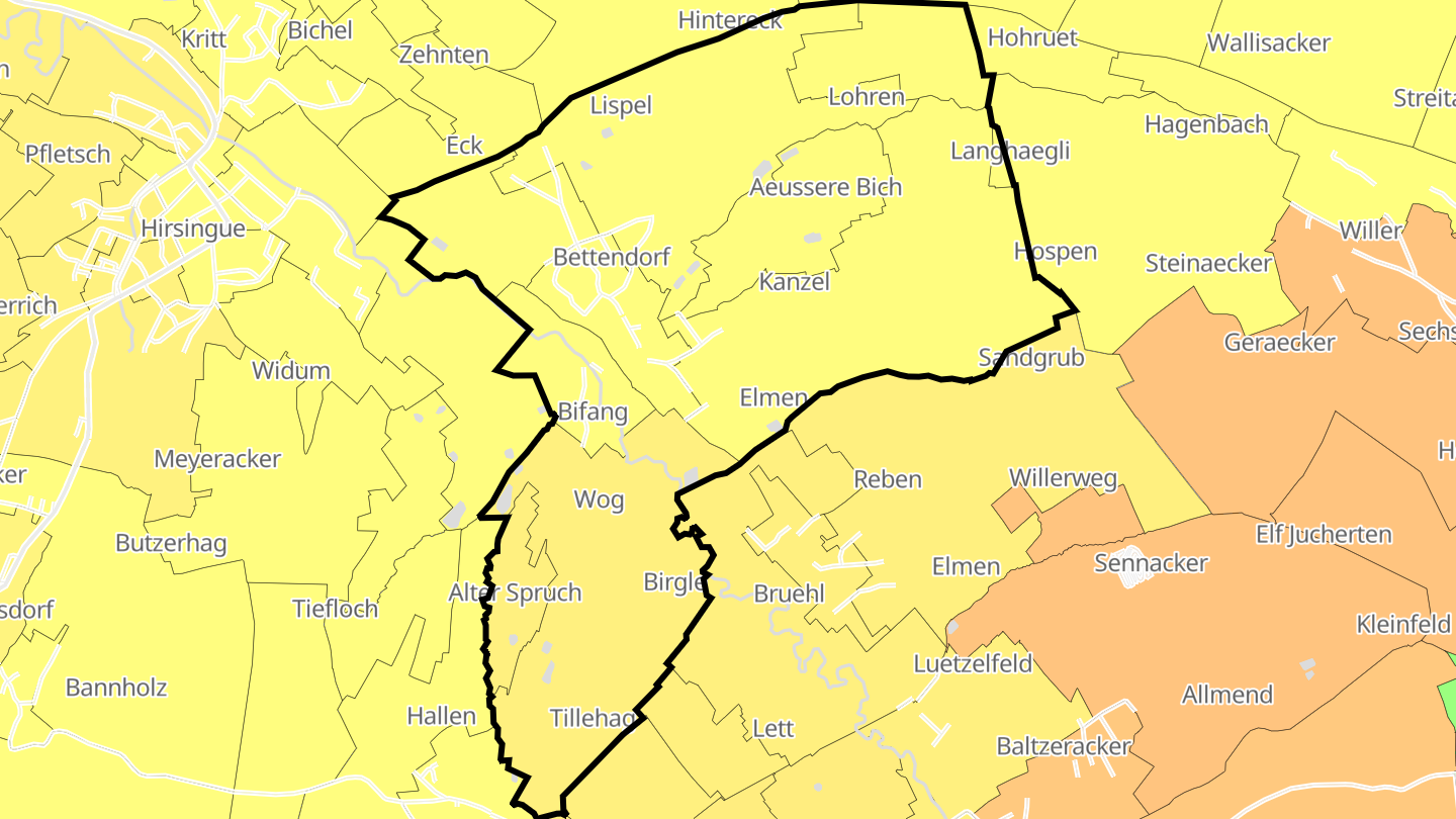 Carte des prix de l'immobilier Bettendorf