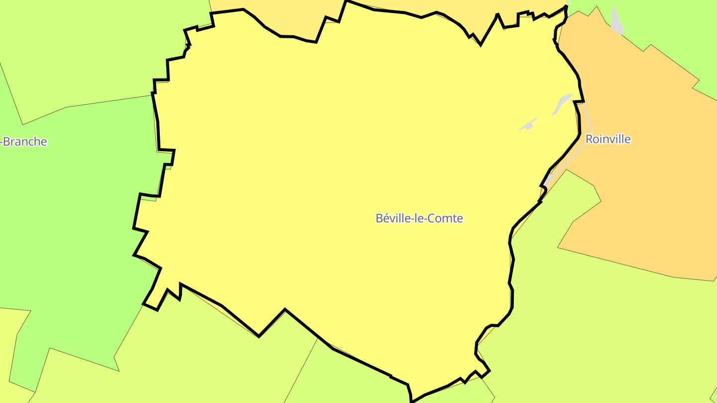 Carte des prix de l'immobilier Béville-le-Comte