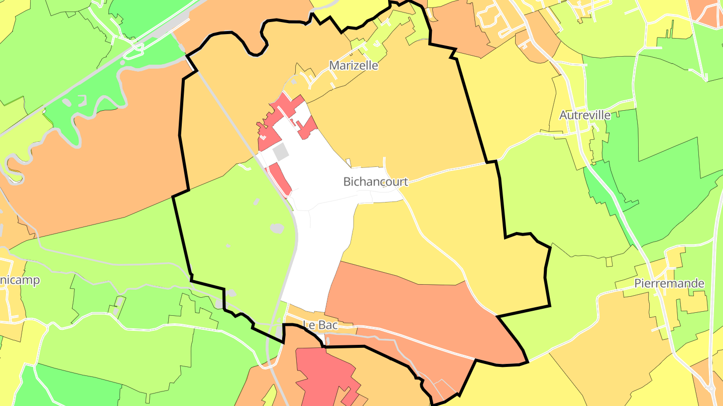 Carte des prix de l'immobilier Bichancourt