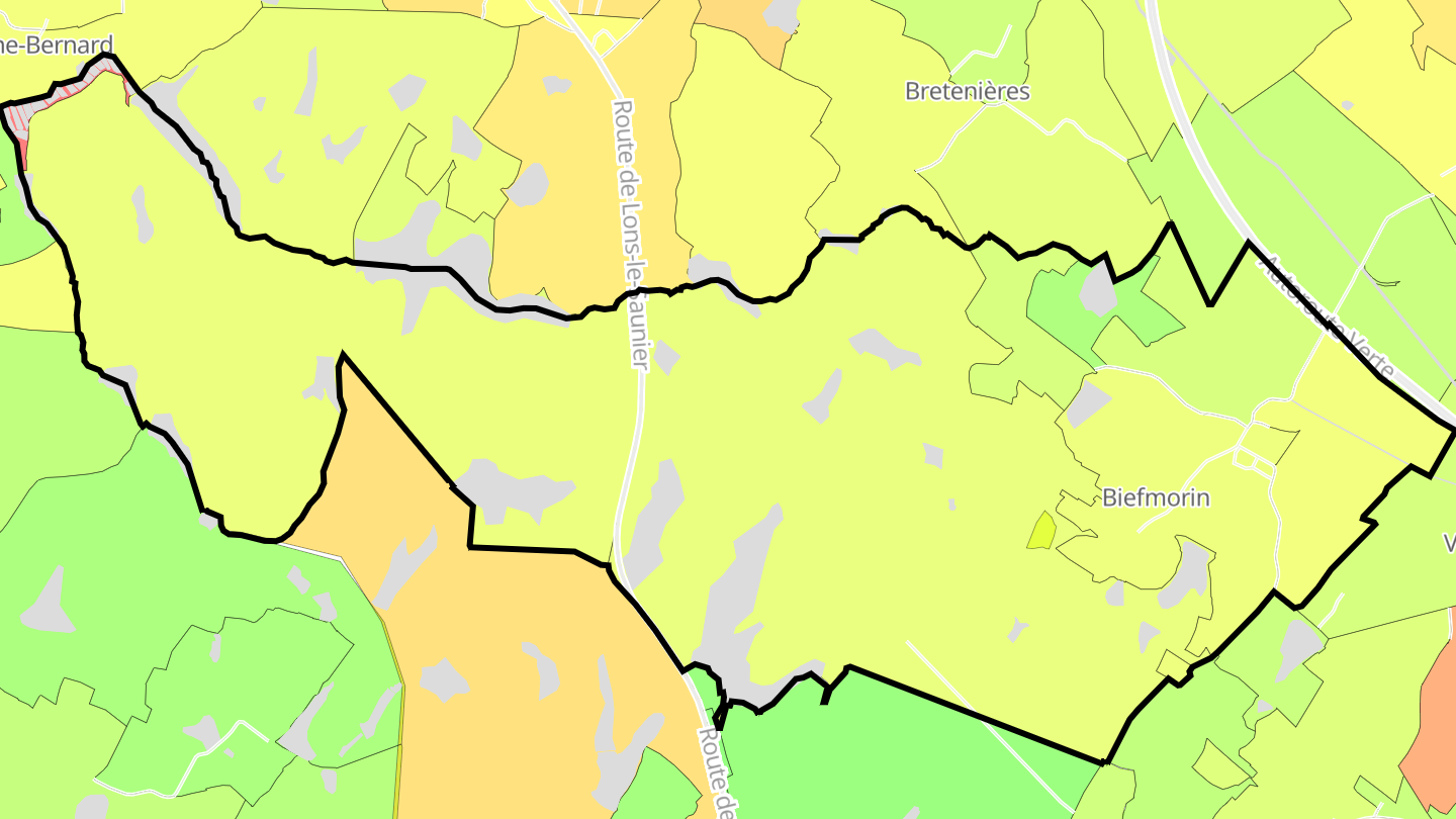 Carte des prix de l'immobilier Biefmorin