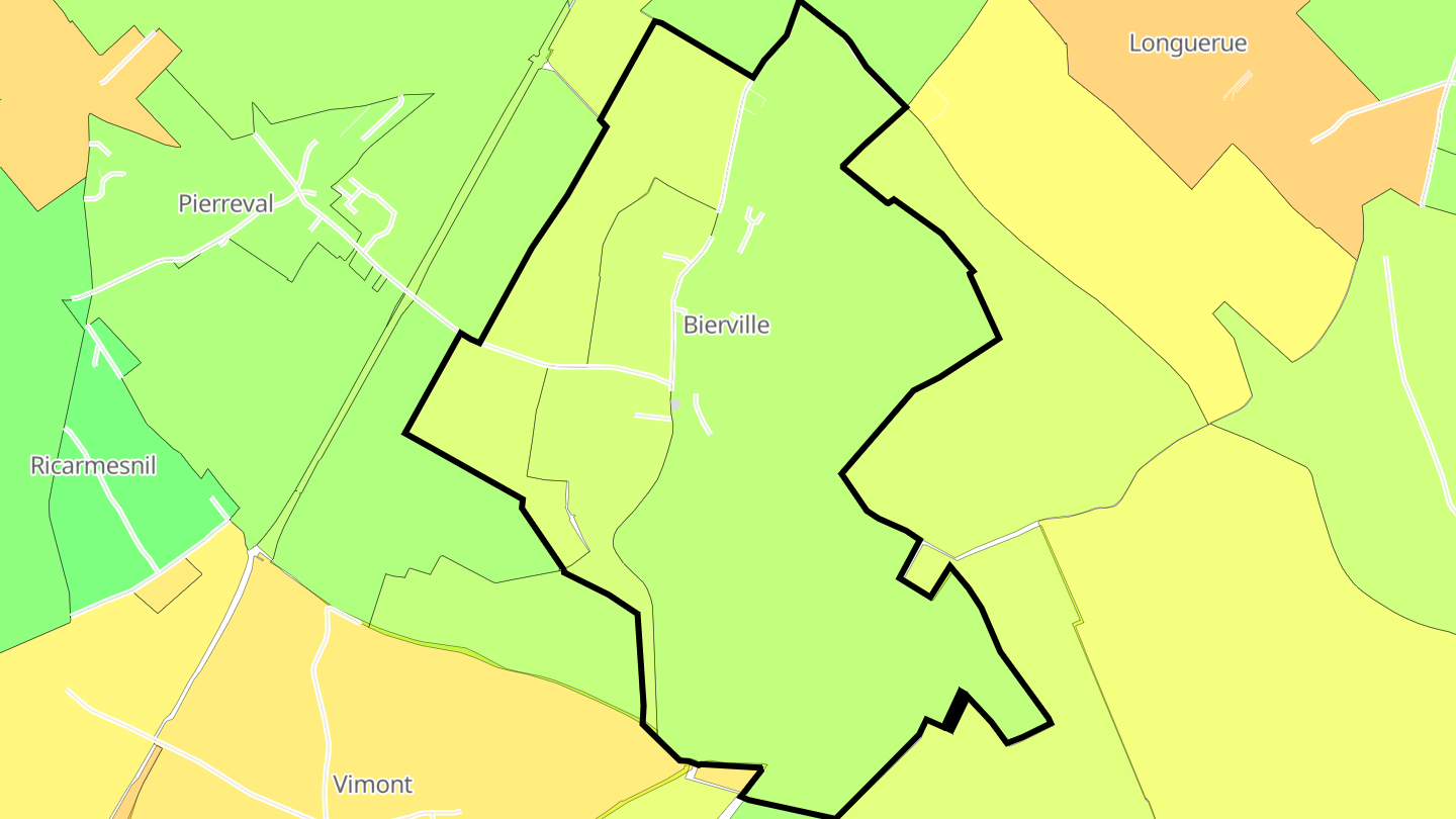Carte des prix de l'immobilier Bierville