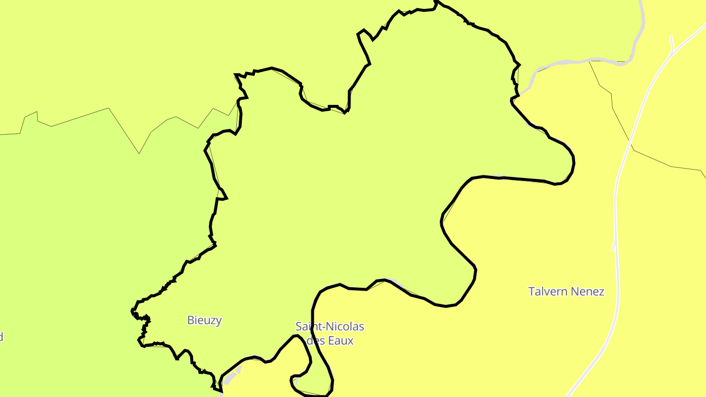 Carte des prix de l'immobilier Bieuzy