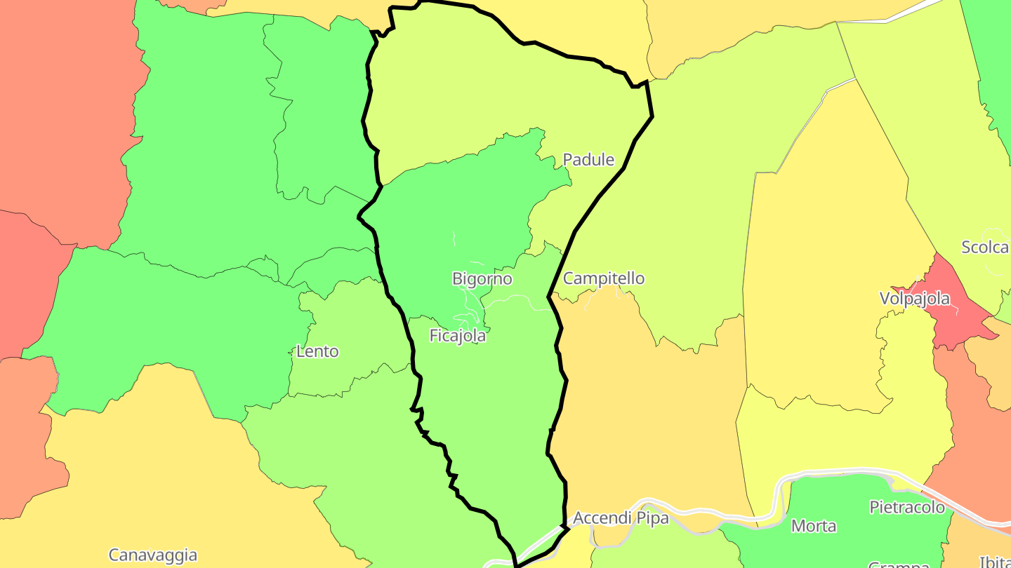 Carte des prix de l'immobilier Bigorno