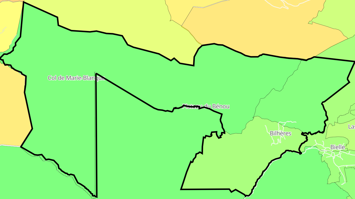 Carte des prix de l'immobilier Bilhères