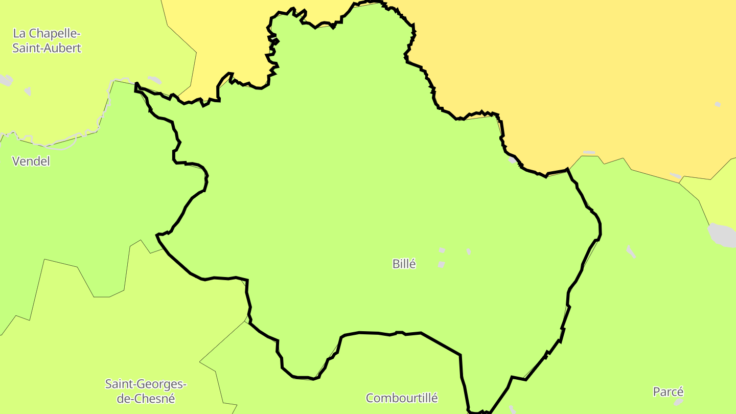 Carte des prix de l'immobilier Billé