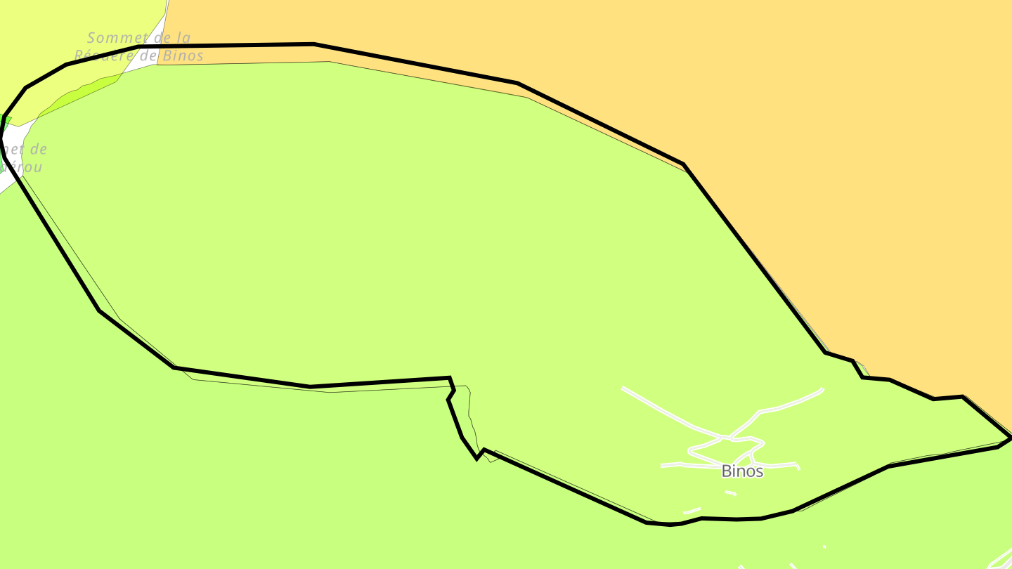 Carte des prix de l'immobilier Binos