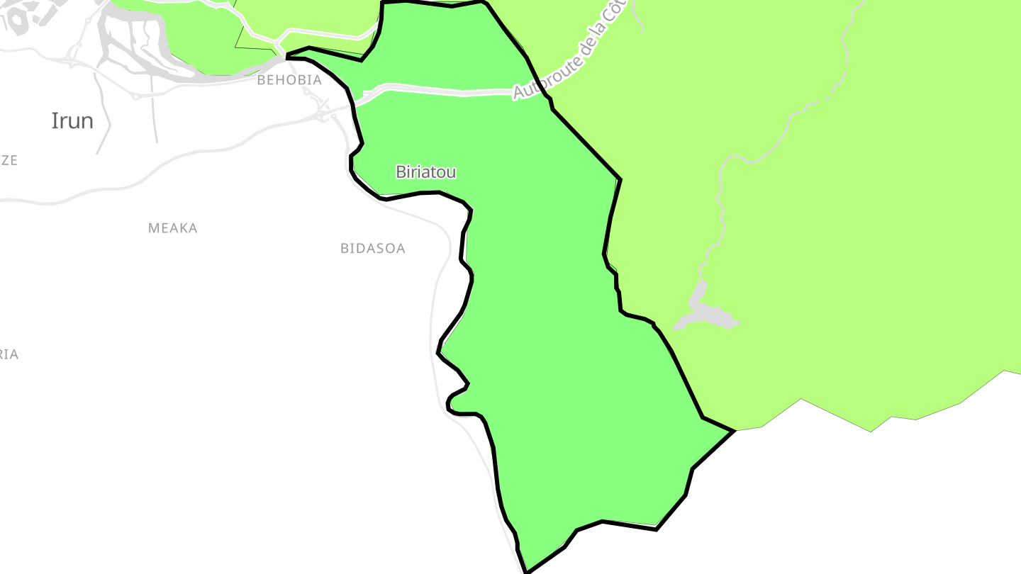 Carte des prix de l'immobilier Biriatou