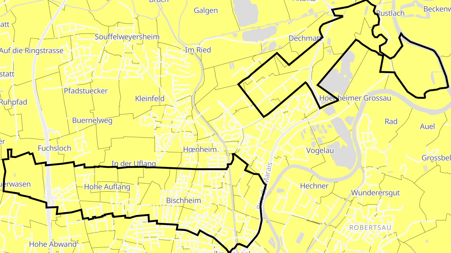 Carte des prix de l'immobilier Bischheim