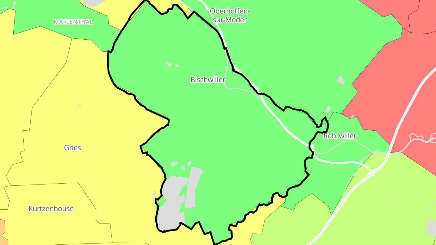 Carte des prix de l'immobilier Bischwiller
