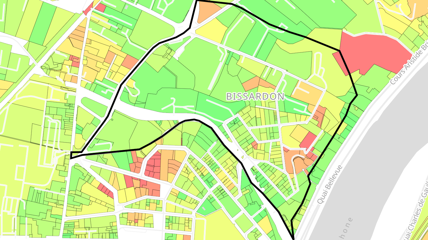 Carte des prix de l'immobilier Bissardon