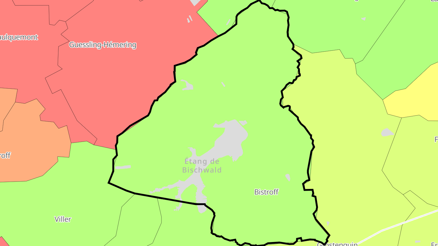 Carte des prix de l'immobilier Bistroff