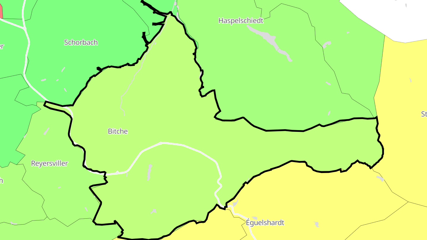 Carte des prix de l'immobilier Bitche