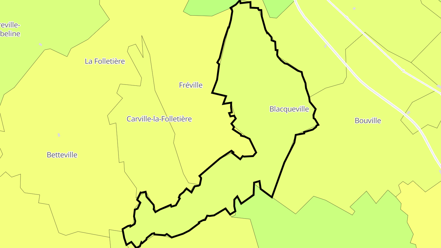 Carte des prix de l'immobilier Blacqueville