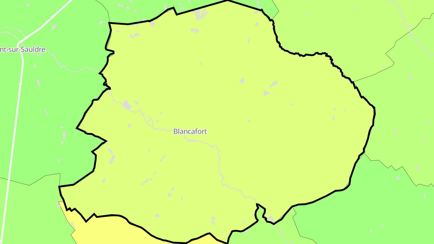 Carte des prix de l'immobilier Blancafort