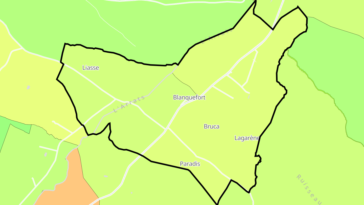 Carte des prix de l'immobilier Blanquefort