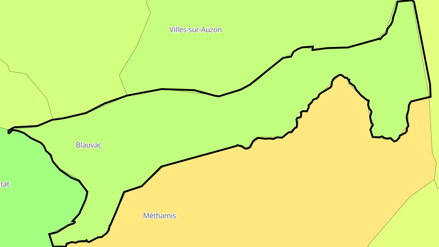 Carte des prix de l'immobilier Blauvac