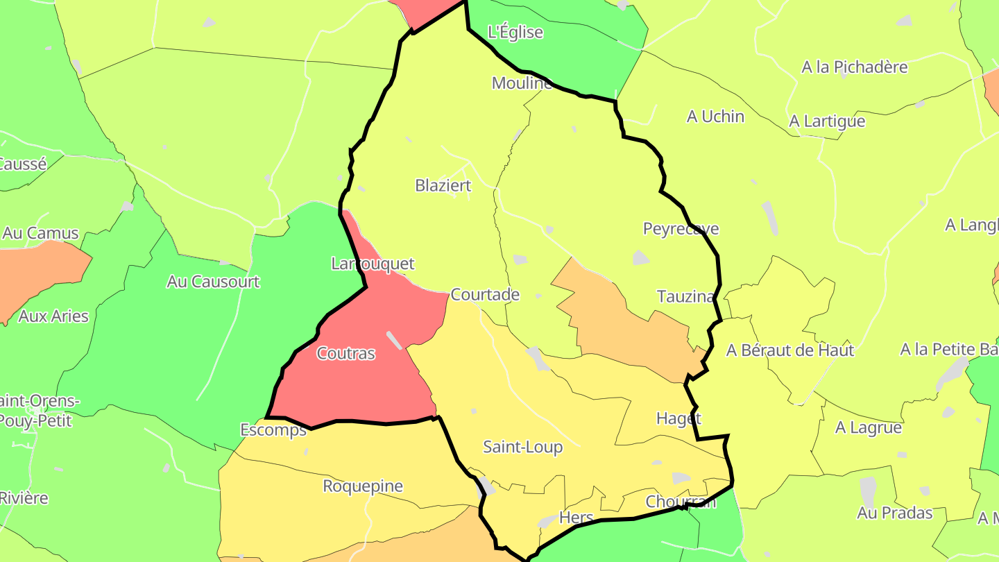 Carte des prix de l'immobilier Blaziert