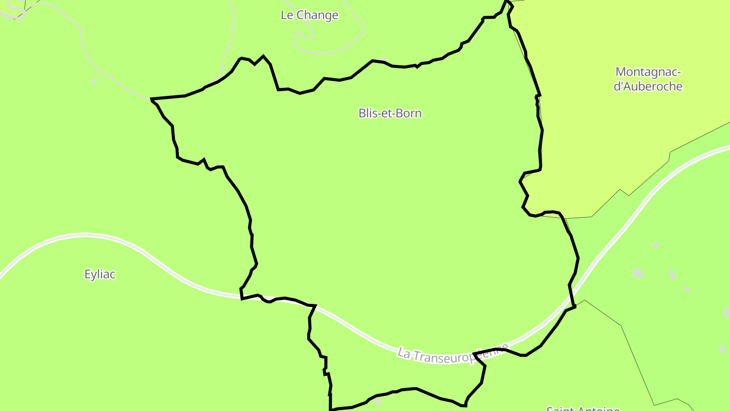 Carte des prix de l'immobilier Blis-et-Born